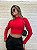 Cropped Manga Longa Vermelho - Imagem 1