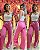 Calça Listrada Rosa - Imagem 1
