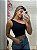 Cropped Alça Única Preto - Imagem 1