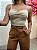 Cropped Ciara Bege - Imagem 1