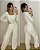 Calça Jeans Fem Wide Cargo Off White - Imagem 1