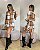 Vestido Xadrez Caramelo - Imagem 1