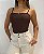 Body Reto Marrom - Imagem 1
