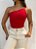Body Elô Alça Única Vermelho - Imagem 1