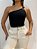 Body Elô Alça Única Preto - Imagem 1