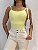 Body Cavado Alça Amarelo - Imagem 1