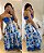 Vestido Lily Azul Flores - Imagem 1