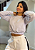 Cropped Moletom Branco - Imagem 1