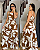 Vestido Emília Estampa Bege - Imagem 1
