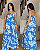 Vestido Emília Estampa Azul - Imagem 1