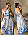 Vestido Milena Estampado Azul - Imagem 1