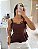 Blusa laço marrom - Imagem 1