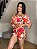 Conjunto Helena Flores Laranja e Rosa - Imagem 1