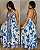 Vestido Yanca Estampa Azul - Imagem 1