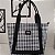 Bolsa De Praia Com Necessaire Tela Pied Poule - Imagem 2