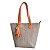 Bolsa Feminina Fátima - Ráfia Natural e Laranja - Imagem 1