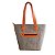 Bolsa Feminina Fátima - Ráfia Natural e Laranja - Imagem 2