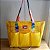 Bolsa de Praia em Tela Treliça kit - Amarela Tie Dye - Imagem 2