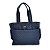 Bolsa Tote Grande Para Notebook Tweed Poá Azul Marinho - Imagem 1