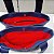 Bolsa Tote Com 3 Divisórias Jeans Azul Bordado Corações - Imagem 6