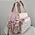 Bolsa Maternidade Elegance Pequena Ursos Rosa - Imagem 3