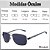 Óculos de Sol Masculino Kallblack Polarizado SM88019 Preto/Prata - Imagem 3