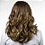Aplique Ondulado Hairdo 45cm Castanho Com Mechas Douradas - Imagem 1