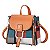 Conjunto de bolsa de couro PU para mulheres, grande capacidade, mochila xadrez - Imagem 22
