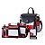 Conjunto de bolsa de couro PU para mulheres, grande capacidade, mochila xadrez - Imagem 1