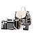 Conjunto de bolsa de couro PU para mulheres, grande capacidade, mochila xadrez - Imagem 3