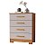 Cômoda 4 Gavetas Compacta 64cm Lídia Cinamomo/Off - Imagem 1