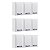 Kit 3 Armários Aéreos Multiuso Itatiaia Aço 3 Portas New Premium Branco - Imagem 1