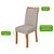 Kit 03 Cadeiras para Mesa de Jantar Apogeu Linho Cinza Amêndoa Clean - Imagem 3