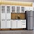 Kit 2 Armários Aéreos Multiuso Itatiaia Aço 2 Portas New Premium Branco - Imagem 6