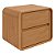 Mesa De Cabeceira Loop 2 Gavetas Lopas Amendoa Clean - Imagem 1