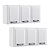 Kit 2 Armários Aéreos Multiuso Itatiaia Aço 3 Portas New Premium Branco Neve - Imagem 1