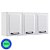 Kit 2 Armários Aéreos Multiuso Itatiaia Aço 3 Portas New Premium Branco Neve - Imagem 2