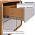 Mesa de Cabeceira 2 Gavetas Loop Amêndoa Clean/Off White - Imagem 4
