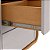 Mesa de Cabeceira 2 Gavetas Loop Amêndoa Clean/Off White - Imagem 8