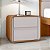 Mesa de Cabeceira 2 Gavetas Loop Amêndoa Clean/Off White - Imagem 2