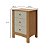 Mesa de Cabeceira Maggiore Lopas Amêndoa/Off White - Imagem 5