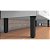 Itatiaia Rose Balcão 105 cm 3 Portas 1 Gaveta Com Tampo Branco/Preto - Imagem 4