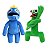 Kit Pelúcia Boneco Azul Babão e Verde Roblox Rainbow Friends - Imagem 1