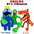 Kit 3 Pelúcia Boneco Azul Babão, Verde e Laranja Roblox Rainbow Friends - Imagem 1