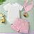 Conjunto de Bebê Menina Rosa Animais 3 Peças - Imagem 2