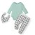 Conjunto Bebê Menino Body Calça Babador Pinguim - Imagem 1