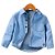 Camisa Social Bebê Menino Jeans Azul Claro - Imagem 1