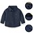 Camisa Infantil Social Manga Longa Azul Escuro - Imagem 2