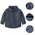 Camisa Infantil Social Manga Longa Azul Acinzentado - Imagem 2