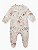 Macacão Bebê Suedine 100% Algodão com Zíper Invisível Bichos- Antialérgico, Macacão Infantil Recém-Nascido Confortável Estampado - Imagem 1